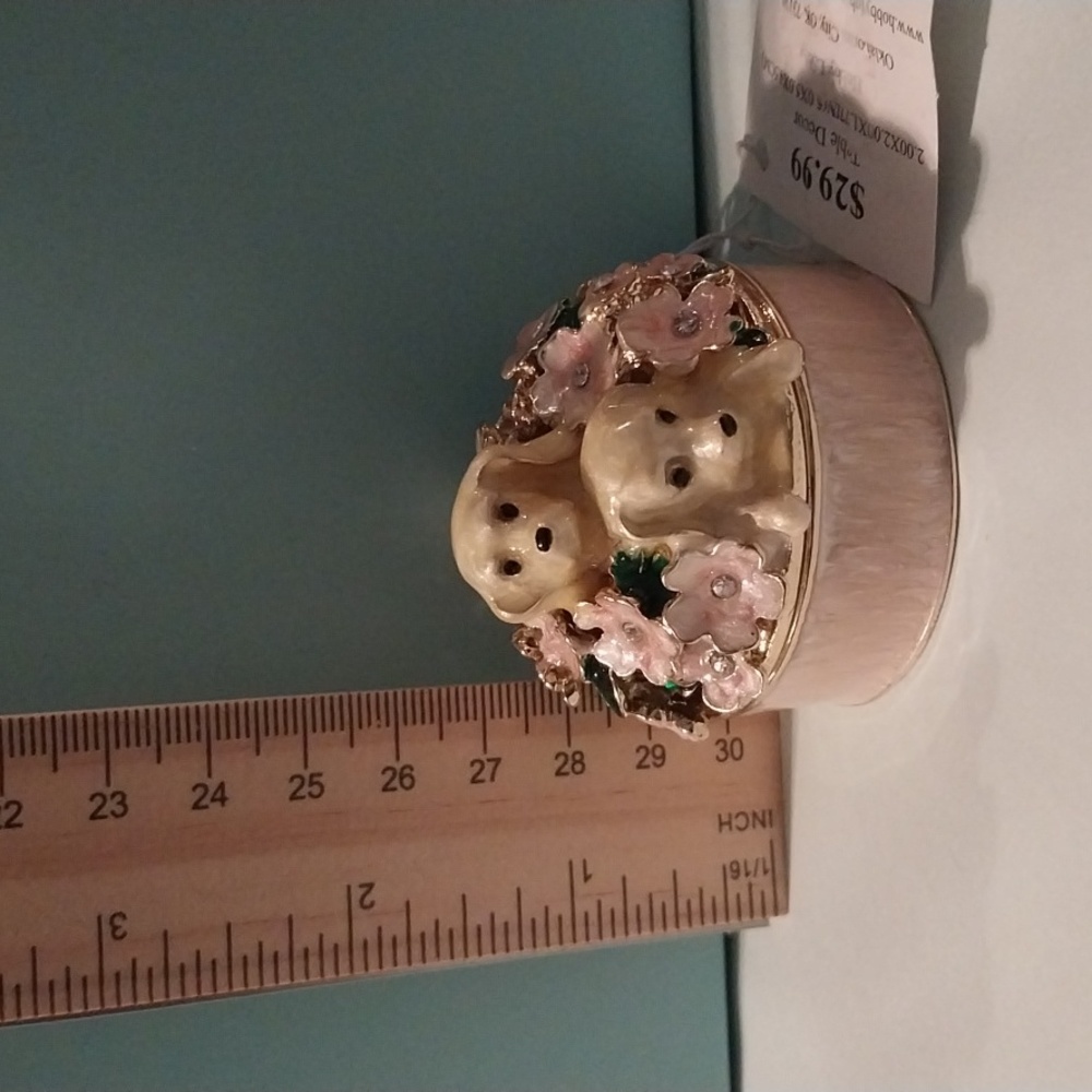 Dogs in Flowers Trinket Box-Hobby Lobby - Picture 4 of 7